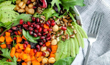 vegan pomegranate salad