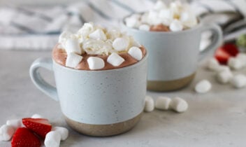 strawberry hot chocolate