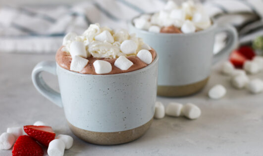 strawberry hot chocolate